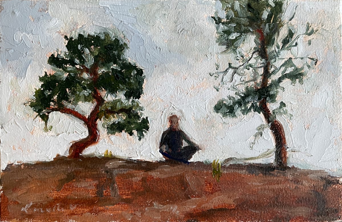 Meditating with Trees in the Desert by Lovetta Reyes-Cairo 