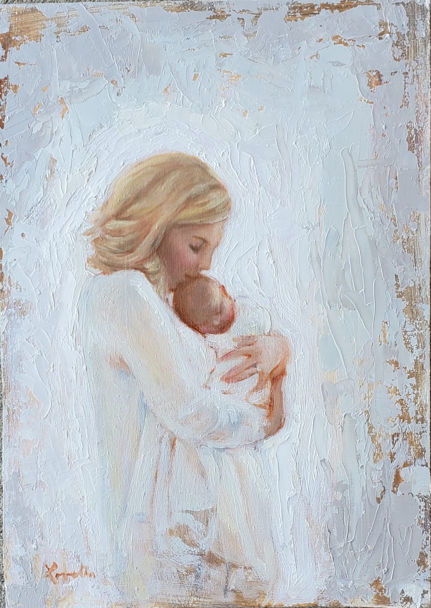 Mother and Child (white) by Lovetta Reyes-Cairo 