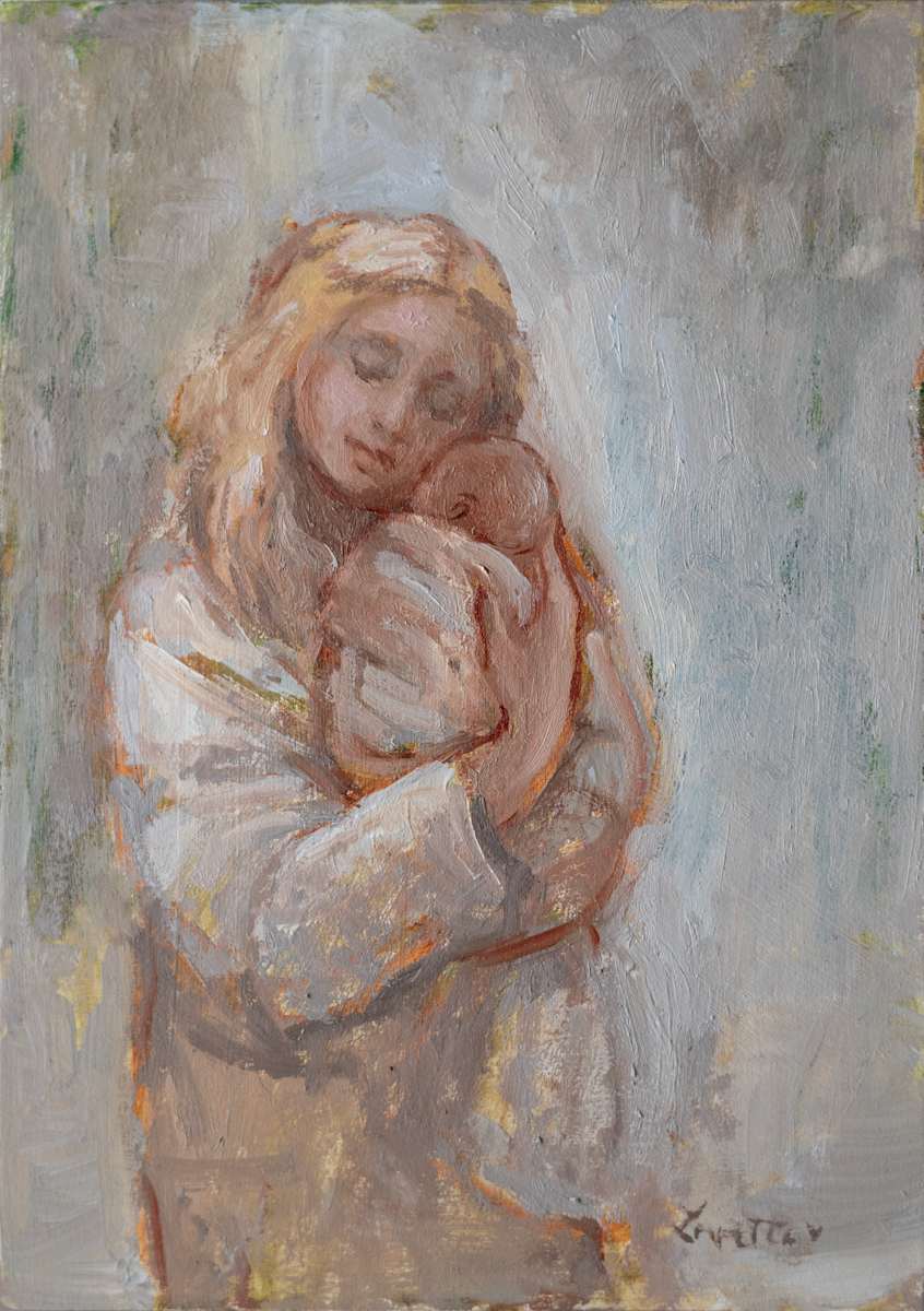 We Keep Each Other Warm by Lovetta Reyes-Cairo Fine Art 