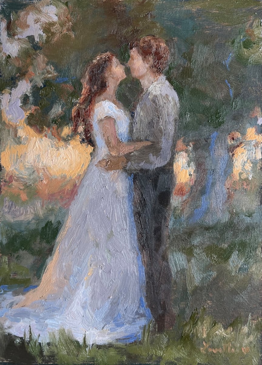 Lovers in an Evening Wood by Lovetta Reyes-Cairo 
