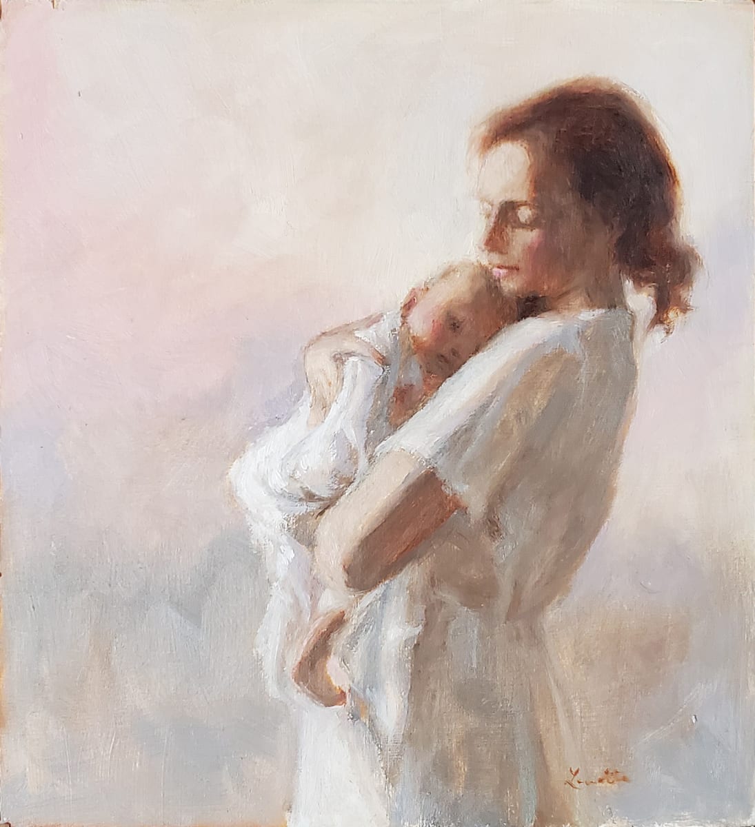 Sunrise for a New Life (Study) by Lovetta Reyes-Cairo 