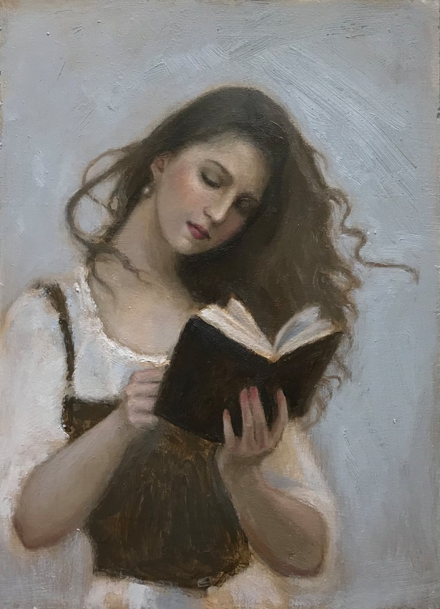 Belle Reading by Lovetta Reyes-Cairo Fine Art, Image 15.