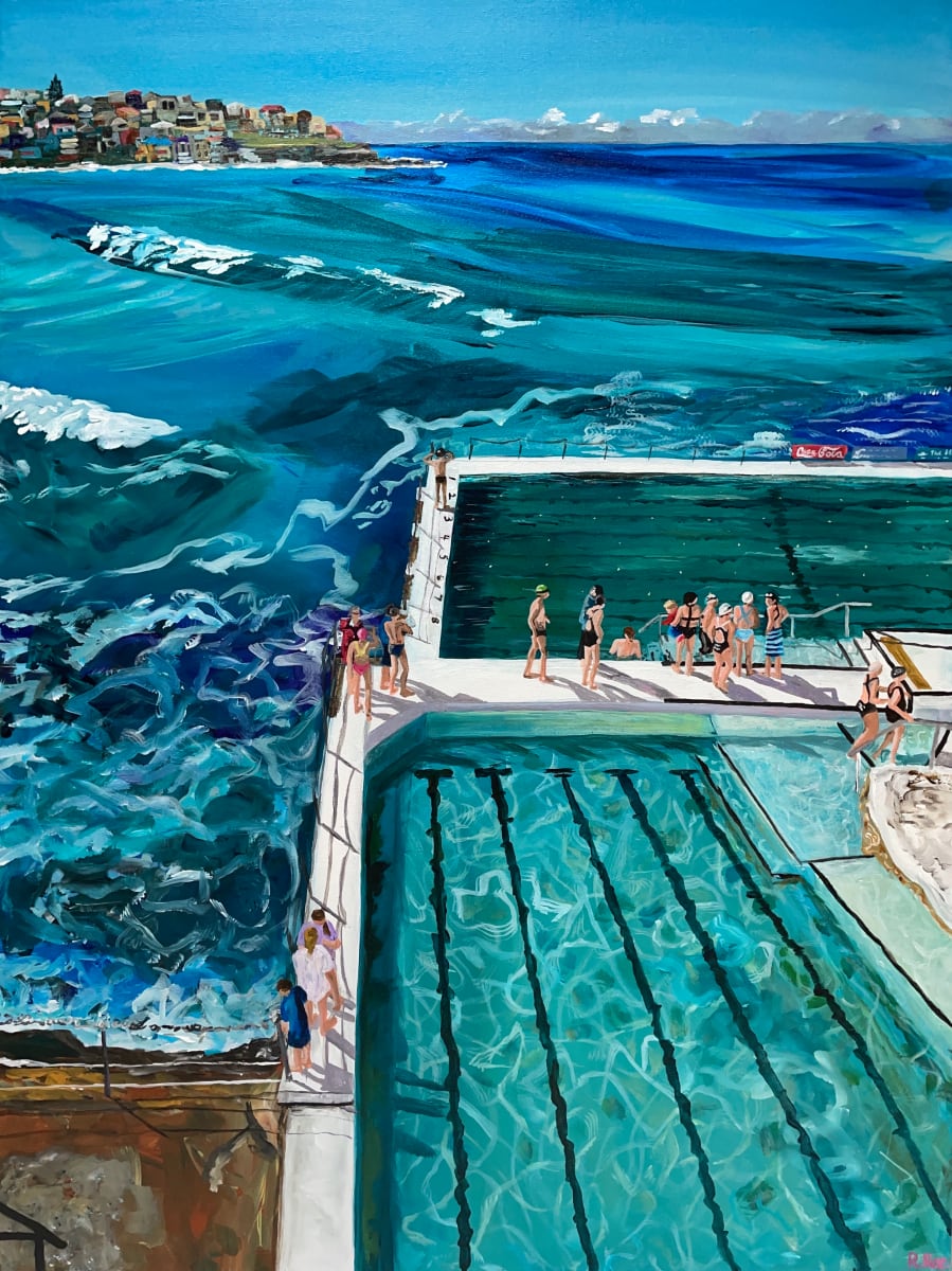 Icebergs Pool Bondi Beach - 'After the Race' by Rachel Rae 