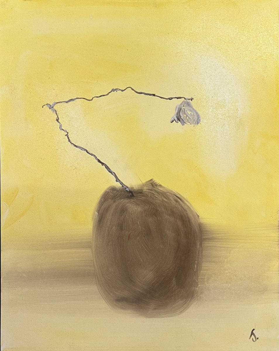 Vase and Twig by Henk Jonker 