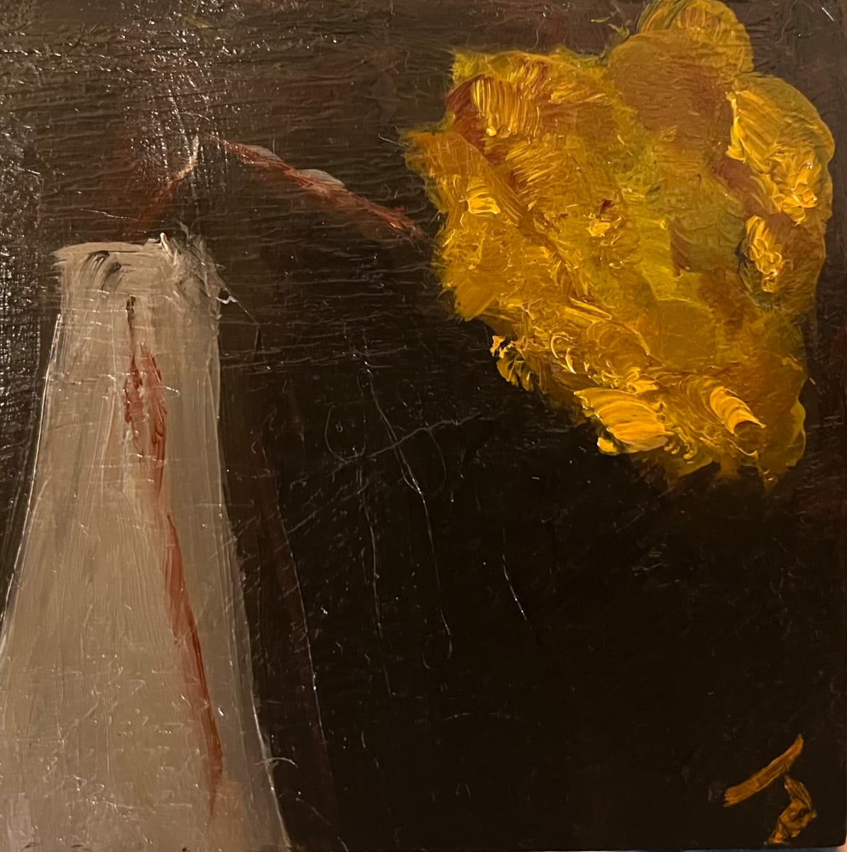 Vase with Flower by Henk Jonker 