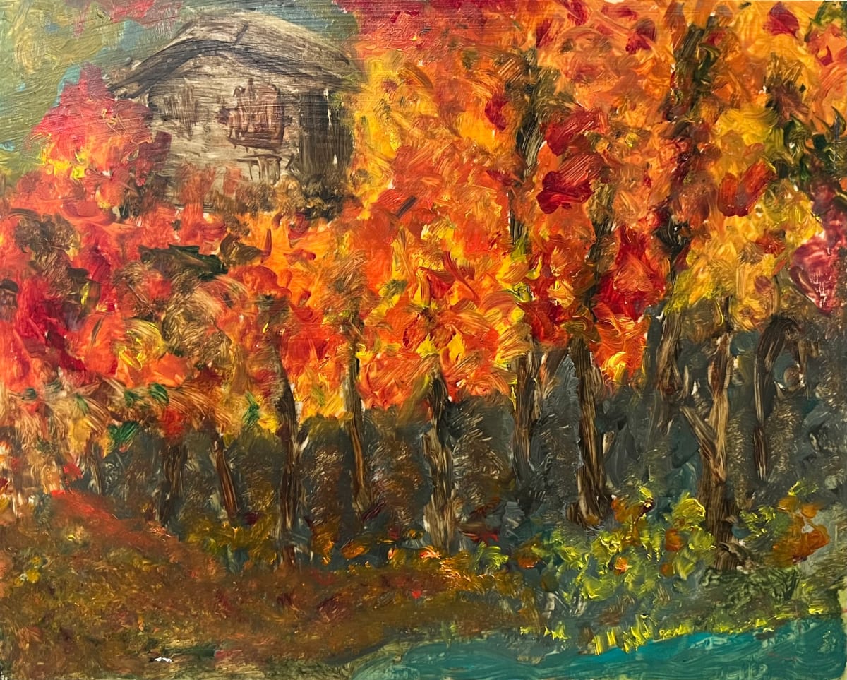 Hill House in Fall by Henk Jonker 