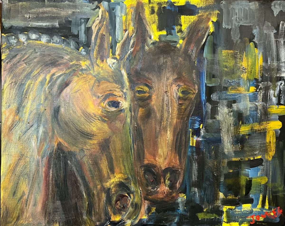 Deux Chevaux by Henk Jonker 