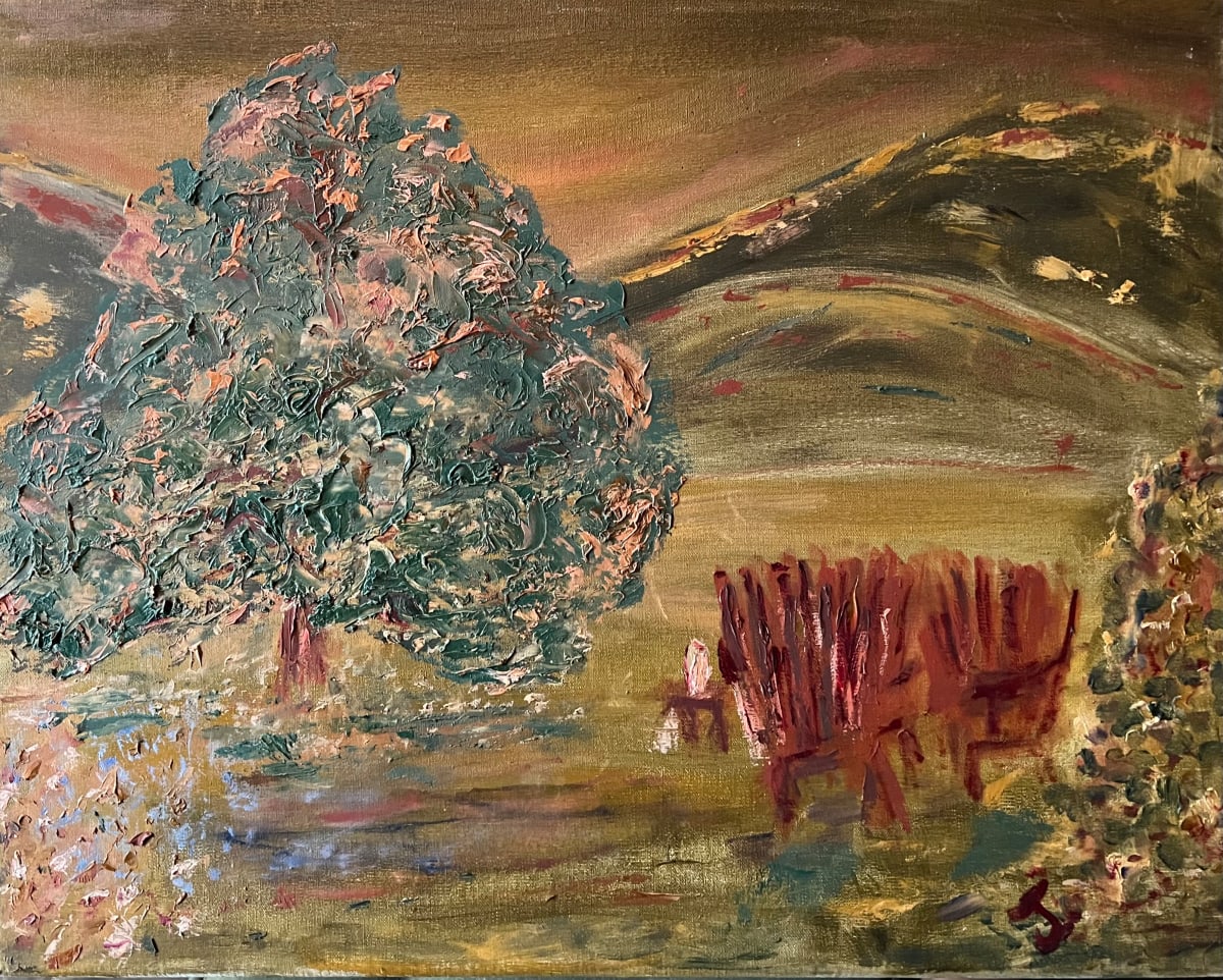 Chairs in the Orchard by Henk Jonker 