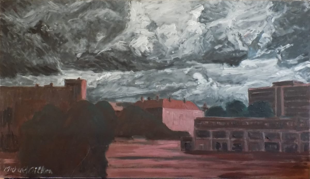 Birchfield House under storm clouds by Versonic-art 