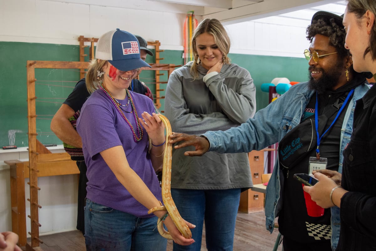 Emerging Traditional Artists Program Gathering at Pine Settlement School 