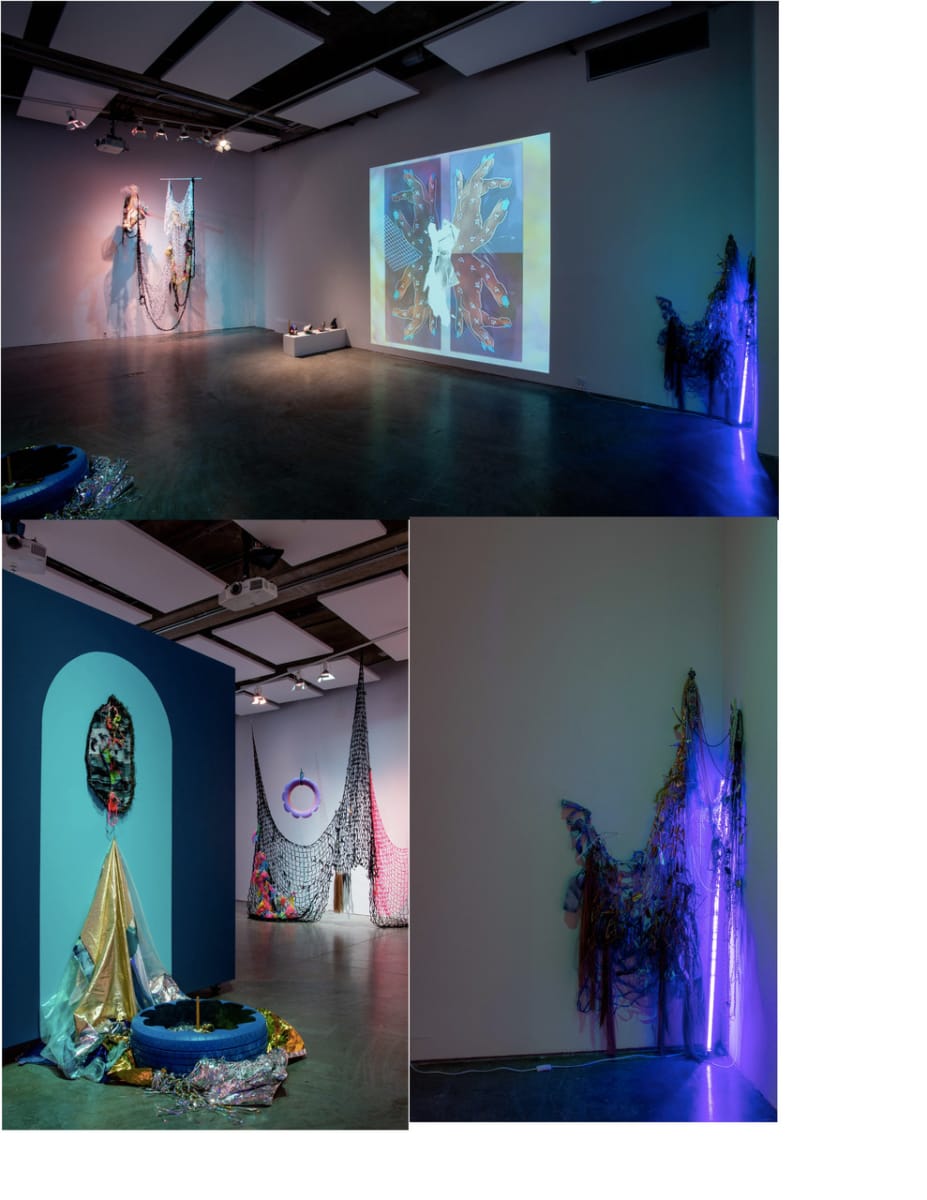 installation shot from 'high tide', 2023 by Zipporah Camille Thompson 
