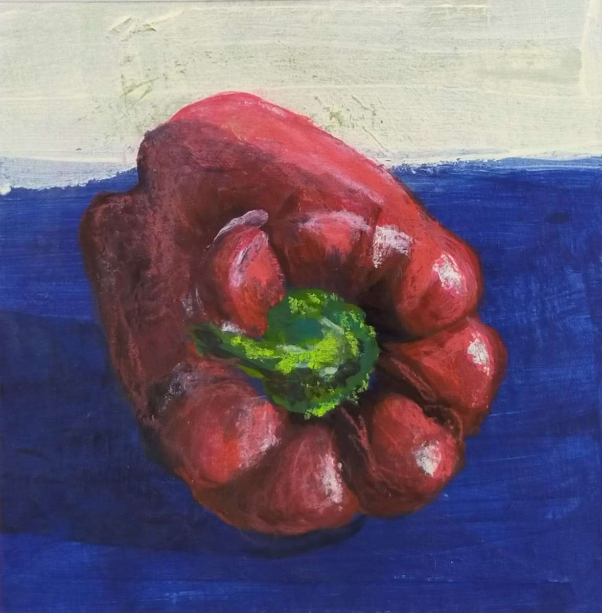 Red Capsicum by Lisa Scranney Palmer  Image: Perfect for to brighten a wall in a kitchen!