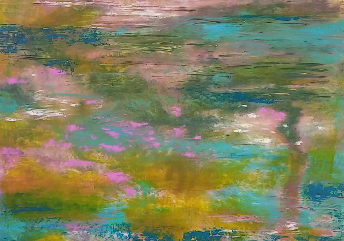 Thinking of Waterlillies by Lisa Scranney Palmer  Image: Inspired by but not a copy of Monet's originals.  