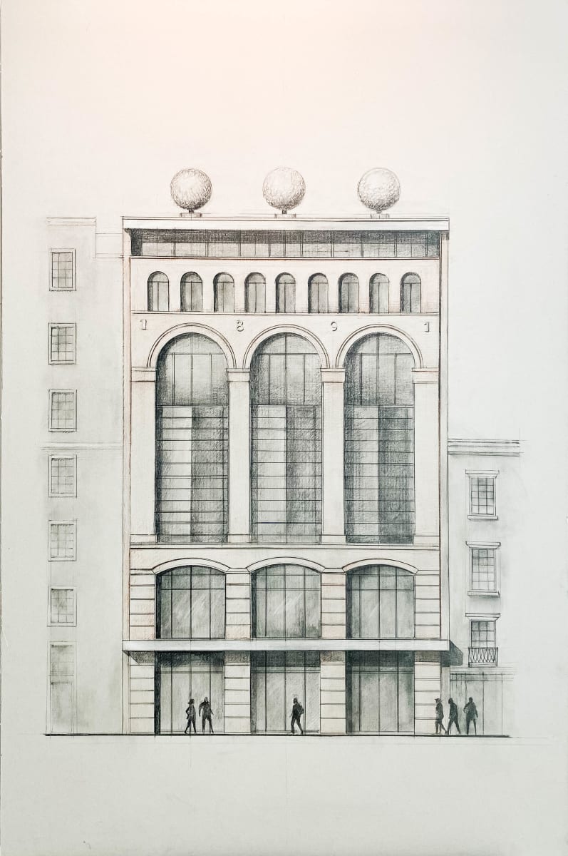 173 MacDougal St by Elena Kochetkova  Image: 73 MacDougal is a historic doorman loft condo situated near Washington Square Park. Built in 1890, this Romanesque Revival building showcases beautifully restored three-bedroom loft residences adorned with contemporary finishes curated by Traboscia Roiatti. 10 Sullivan, a collaborative effort by Property Markets Group and Madison Equities, is a truly authentic, modern, and elegant structure that captures the rich architectural heritage of SoHo. The building's southern "prow" is defined by rounded glass windows that encircle the spacious living rooms, offering breathtaking panoramic views. Occupying the top three floors of the tower, plus a private rooftop, 10 Sullivan's penthouse is the highest residence in all of SoHo.
Architectural Sketch: Order for the PMG Property Markets Group Miami Office