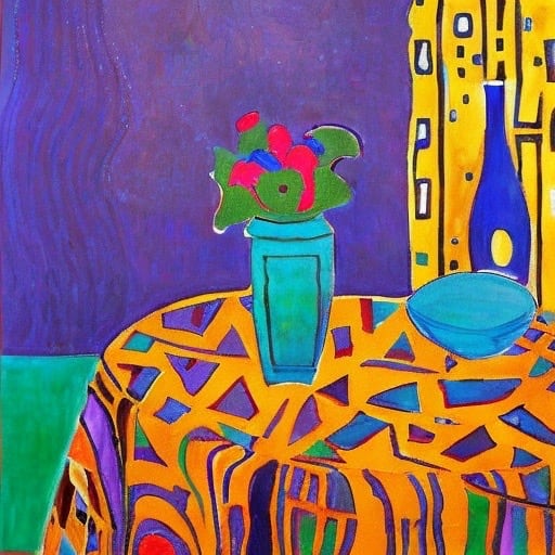 Modern Still Life Minimal by Karla Cohen  Image: Modern and minimalist colorful still life 