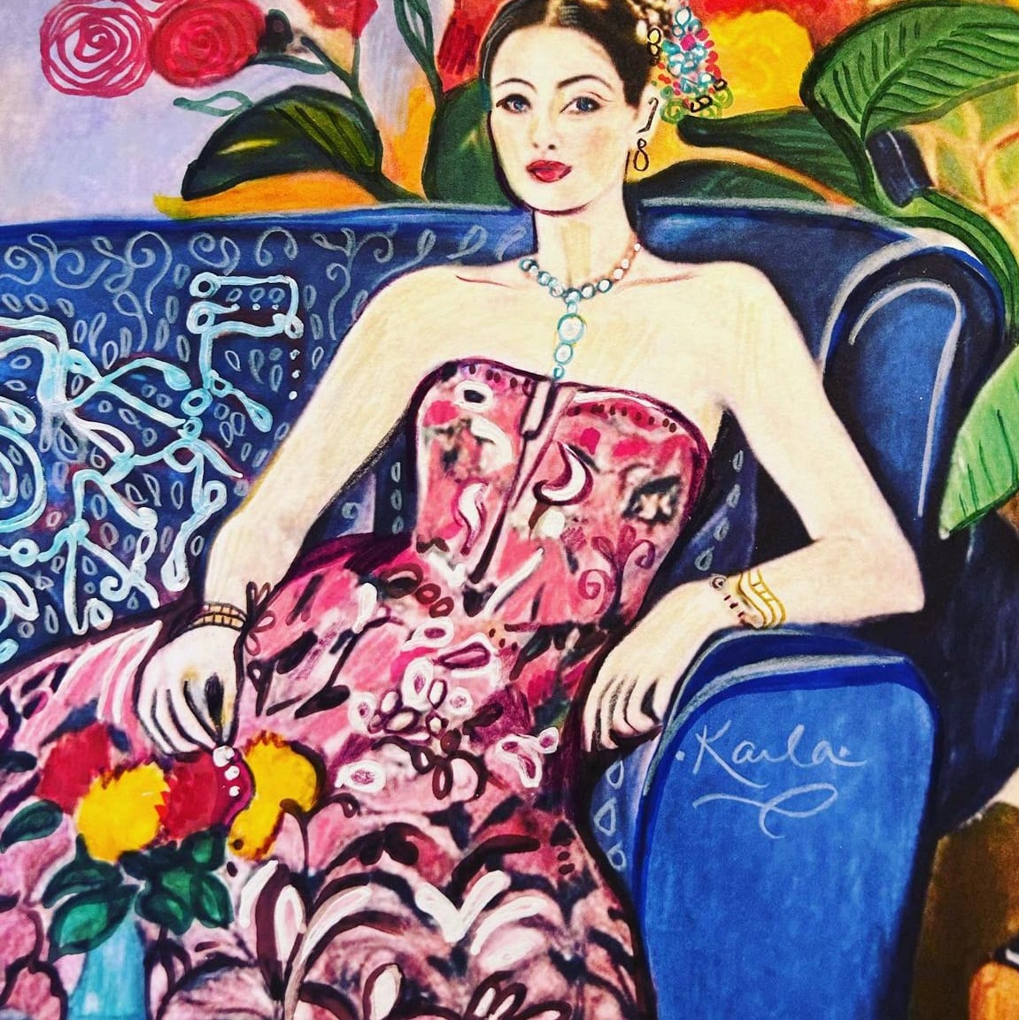 Woman Series Sketch by Karla Cohen  Image: Sketch for larger painting