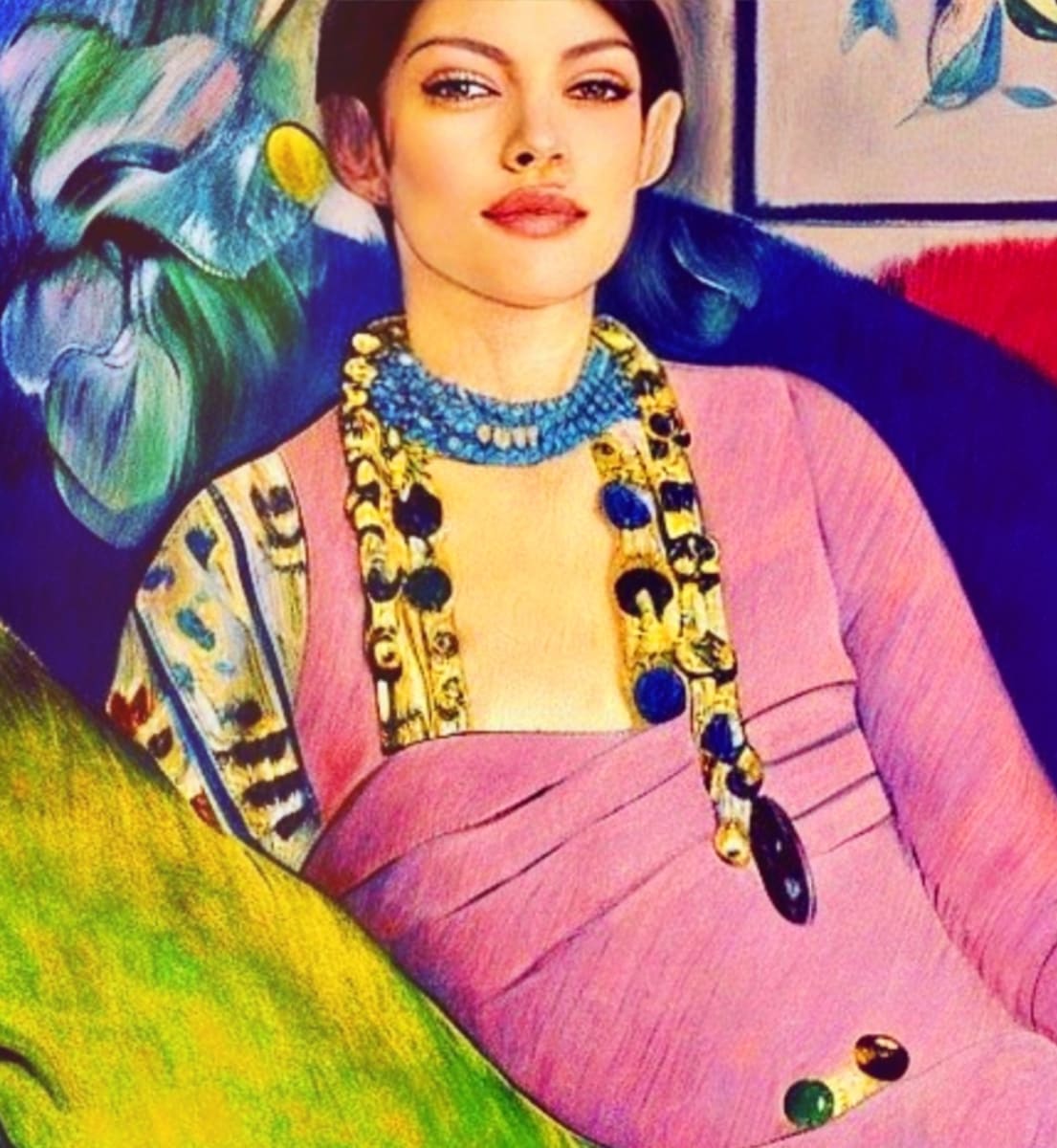 Bella 22 by Karla Cohen  Image: Portrait of a Modern Woman, inspired by Gucci couture