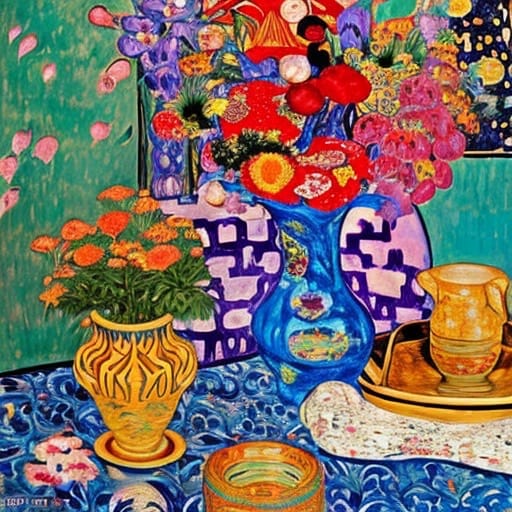 Surreal Still Life by Karla Cohen  Image: Modern take on Still Life and Floral Arrangement