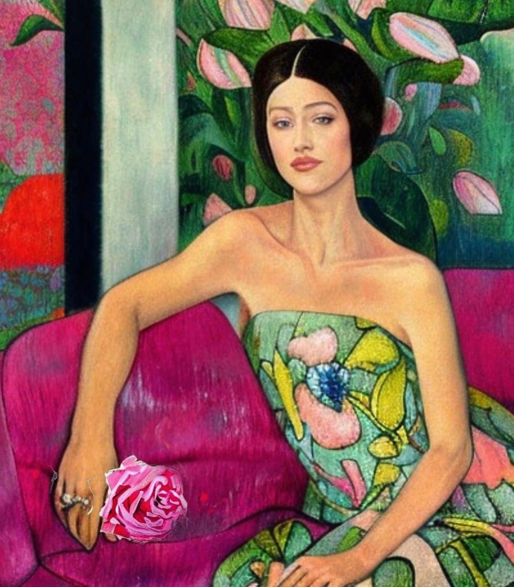 Portrait by Karla Cohen  Image: Portrait central to my “Women of Color” online exhibit February 2023