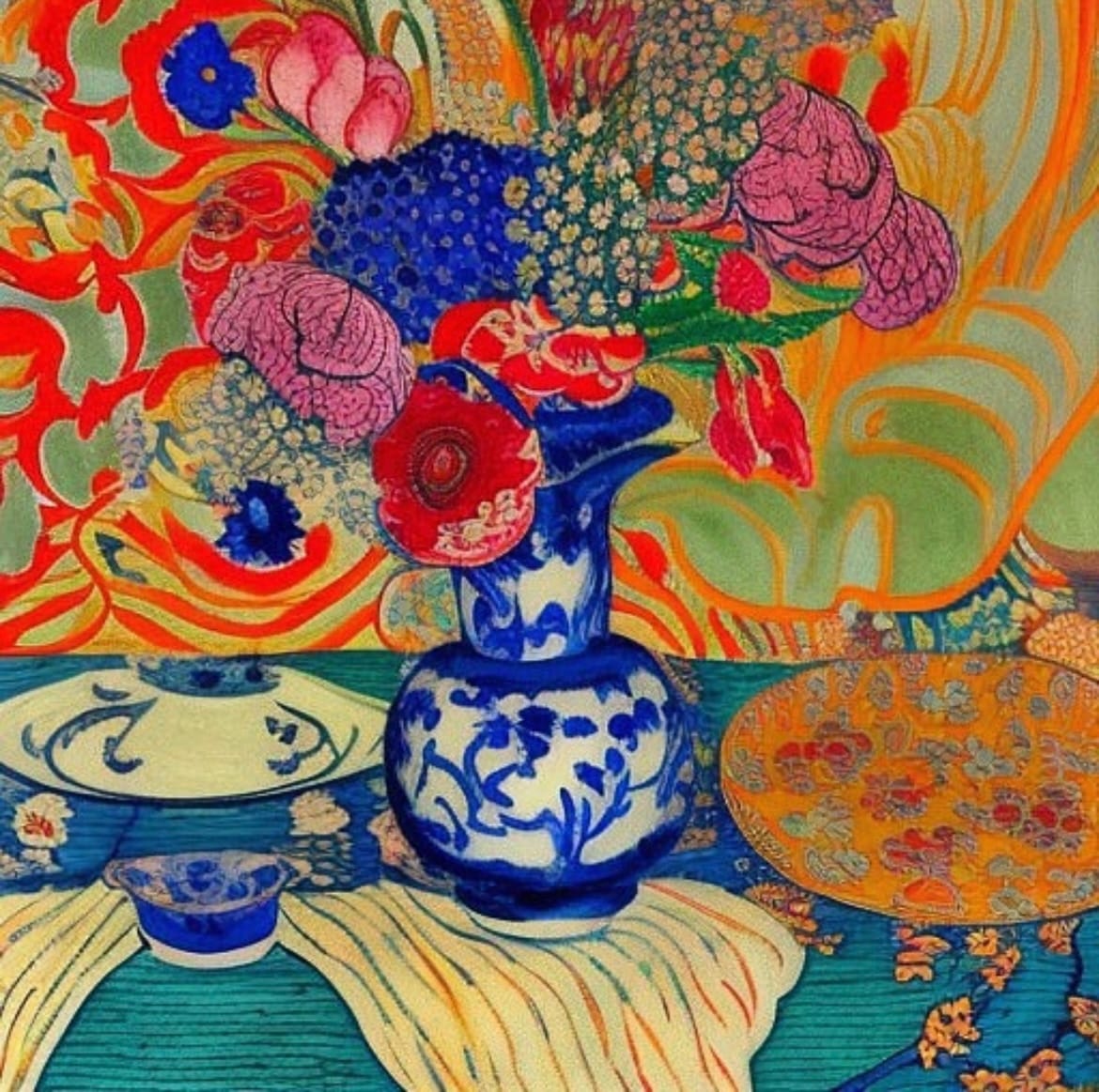 Still life Study by Karla Cohen  Image: Modern still life 