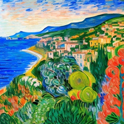 Les Vacances — Southern Europe by Karla Cohen  Image: Seascape of Mediterranean 