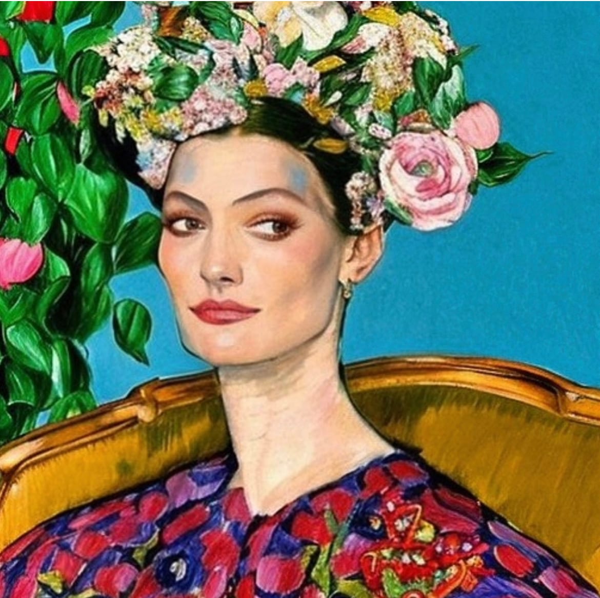 Reina by Karla Cohen  Image: Portrait of a regal woman