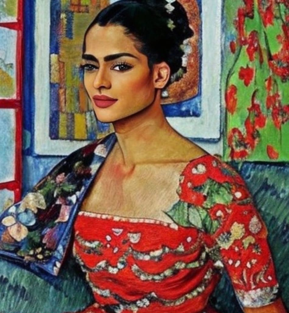 Portrait of Manjari by Karla Cohen  Image: Portrait of an Indian Woman