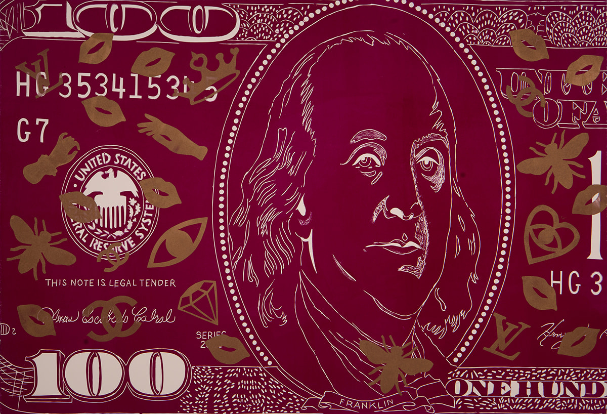 Temptation of A C-Note I, 2021 by Maricela Sanchez 
