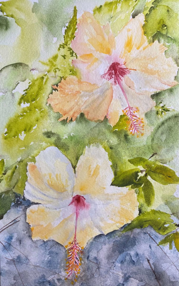 Tropical Hibiscus by Susan Wellingham 