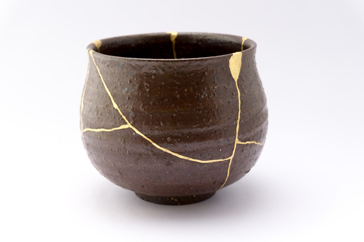 Brown Kintsugi Bowl by Sam Love 
