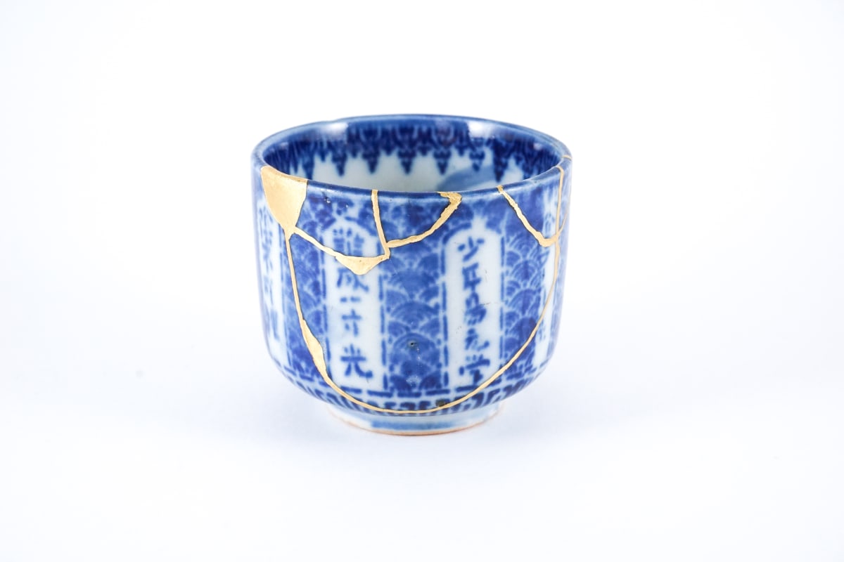 Cobalt Kintsugi Cup #1 by Sam Love 