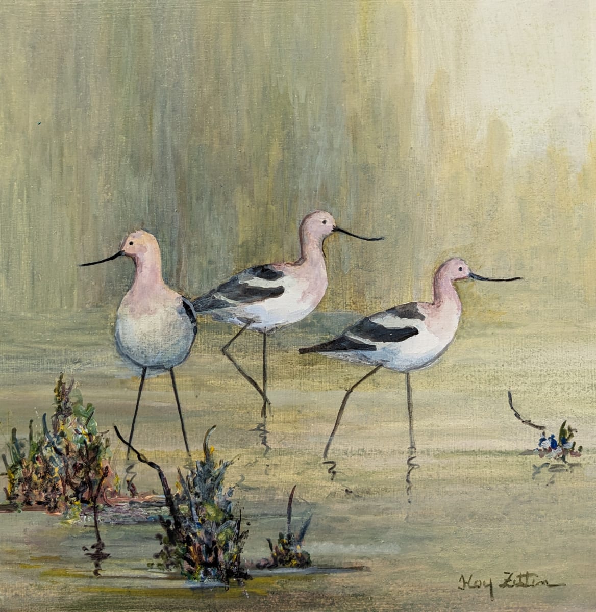 Avocet Trio by Floy Zittin, Image 1.