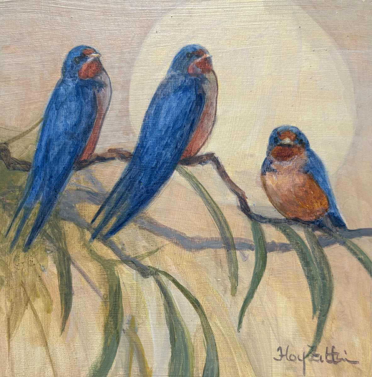 Barn Swallow Trio by Floy Zittin, Image 1.
