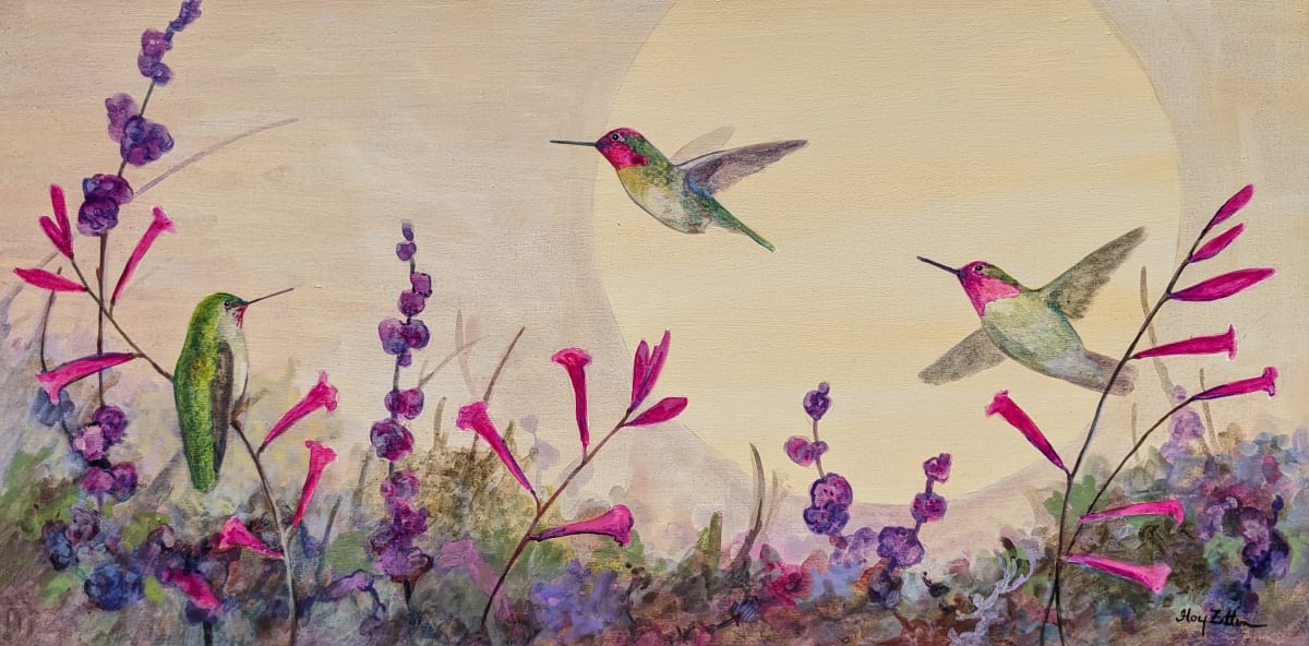 Hummingbird Trio by Floy Zittin 