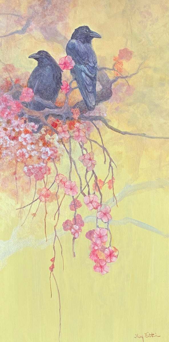 Ravens and Blossoms by Floy Zittin, Image 3.