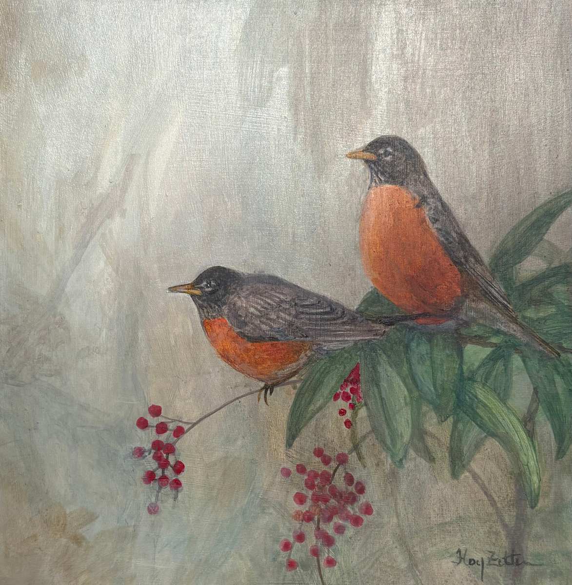 Robin Pair by Floy Zittin 