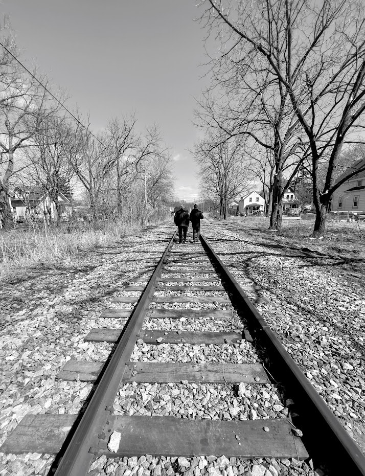 On The Train Racks by Anat Ambar 