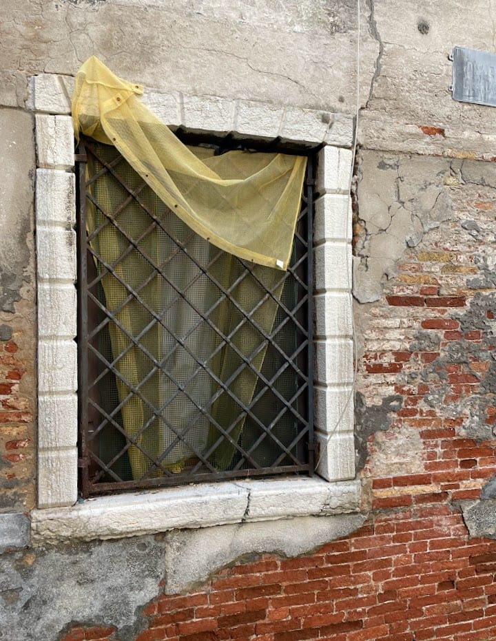 window with Yellow Curtain by Anat Ambar 