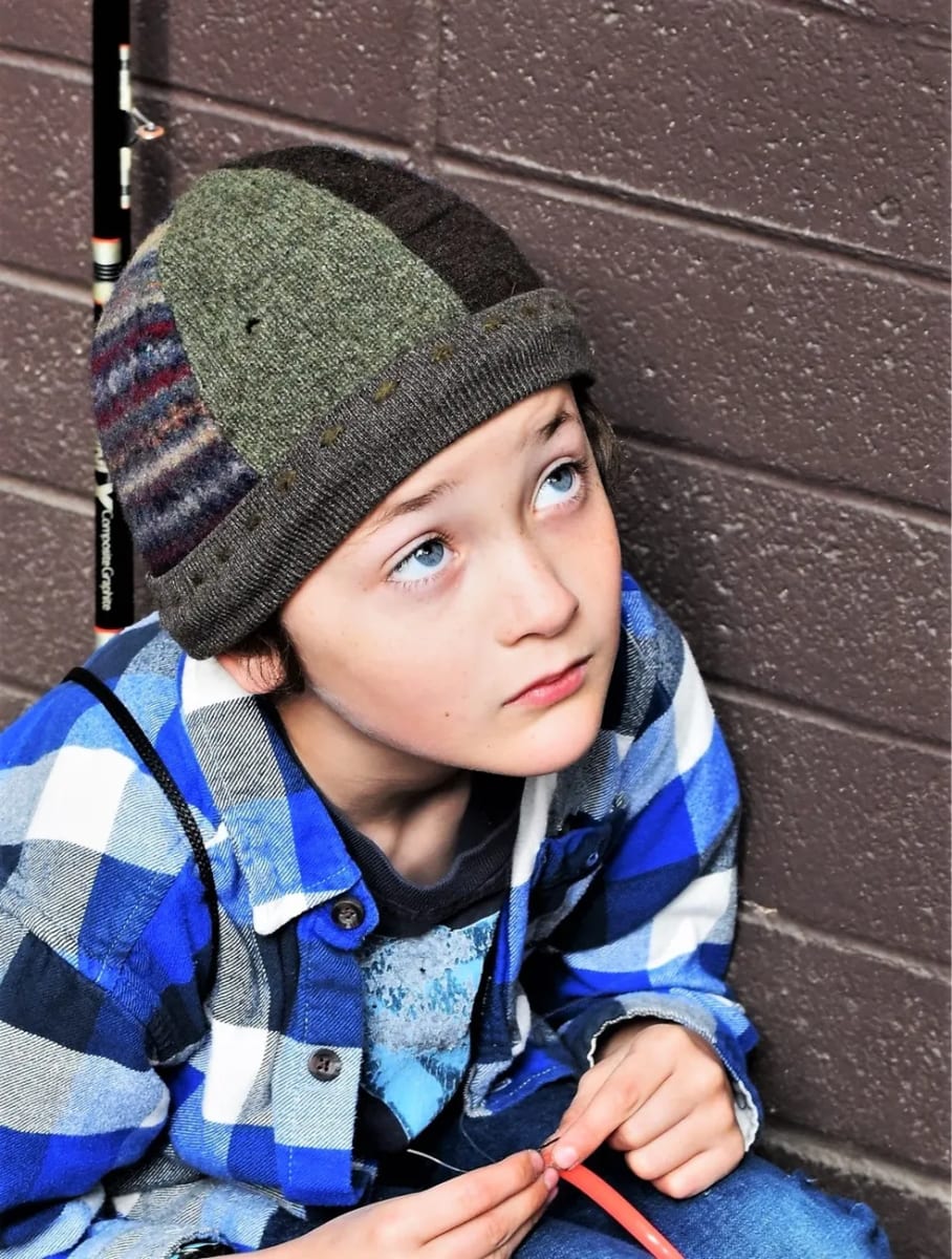 Boy with Hat by Anat Ambar 