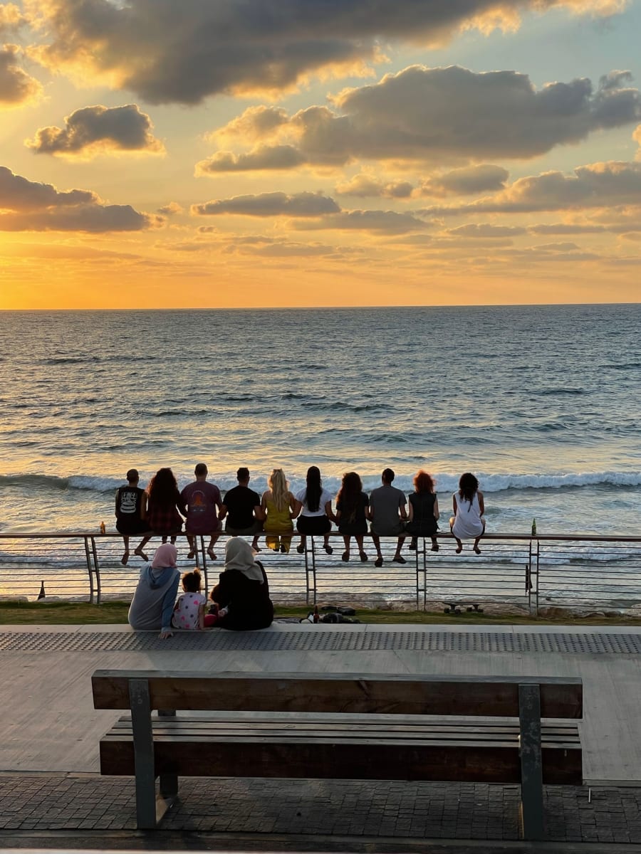 Watching the sunset by Anat Ambar 