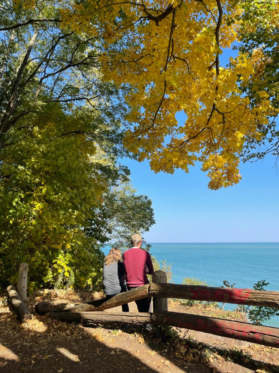 Viewing Lake Michigan by Anat Ambar 