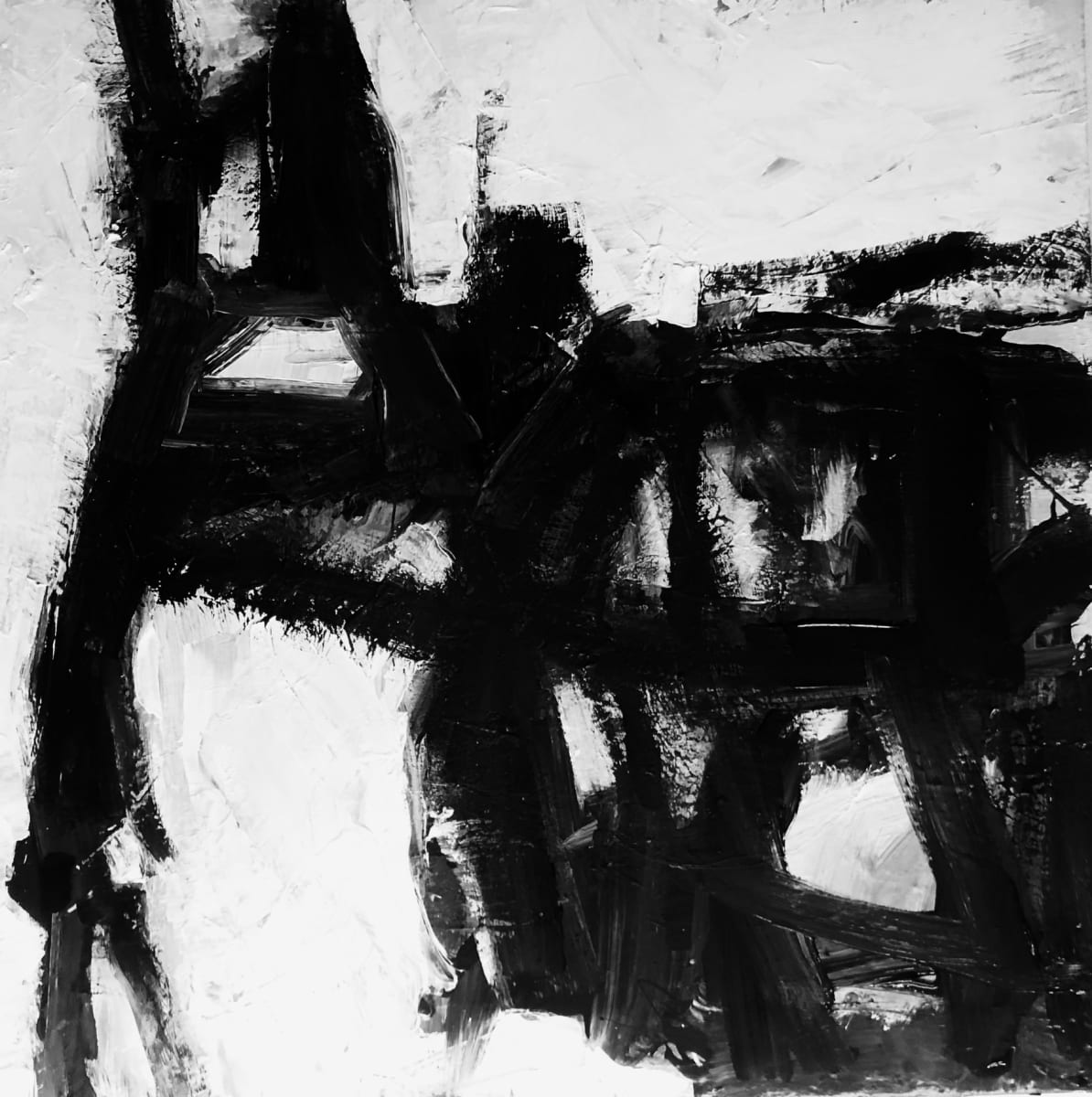 Black Abstract by Anat Ambar 