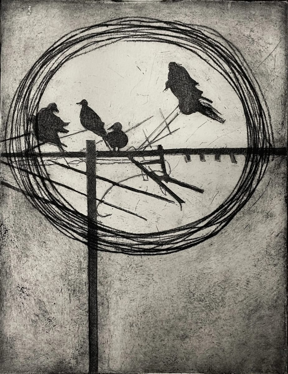 Birds on Wire by Anat Ambar 