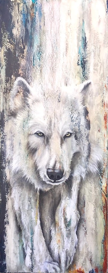 From the Depths  "Arctic Wolf" by Tabitha Benedict, Image 1.