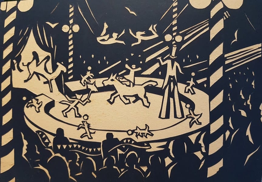 Circus by Markus Thonett  Image: Original card cut by Markus Thonett