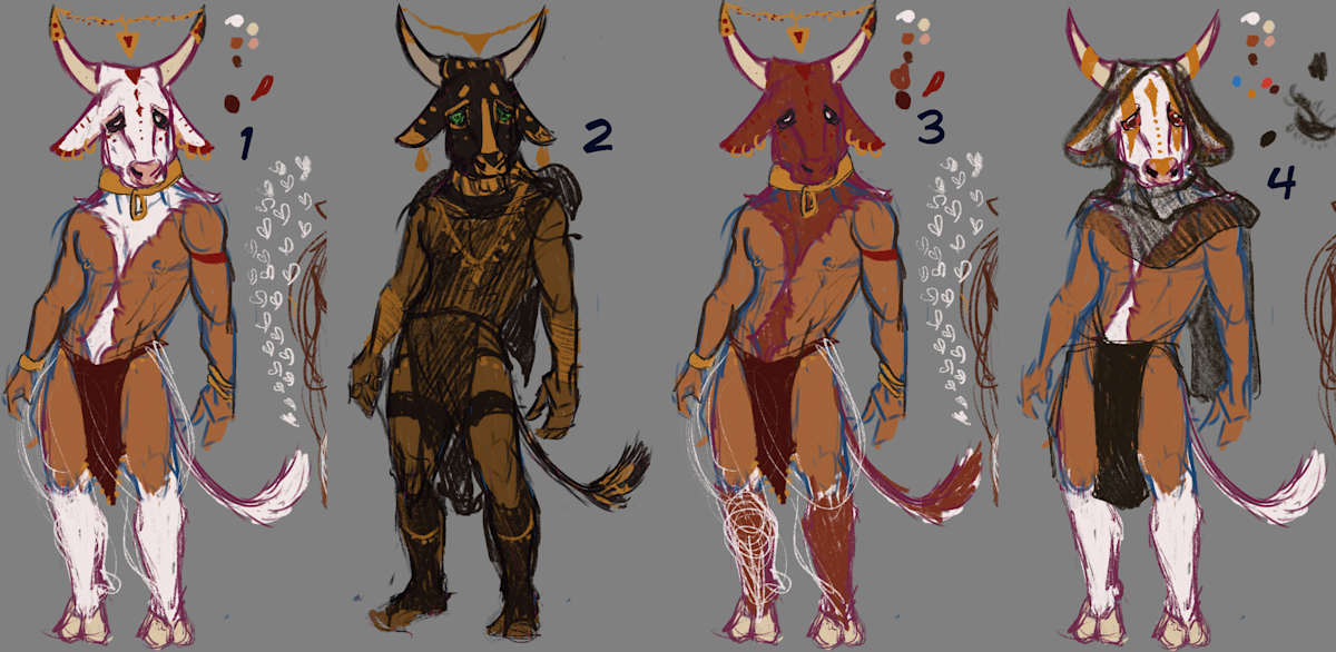minotaur design tests by Brianna Kelly 