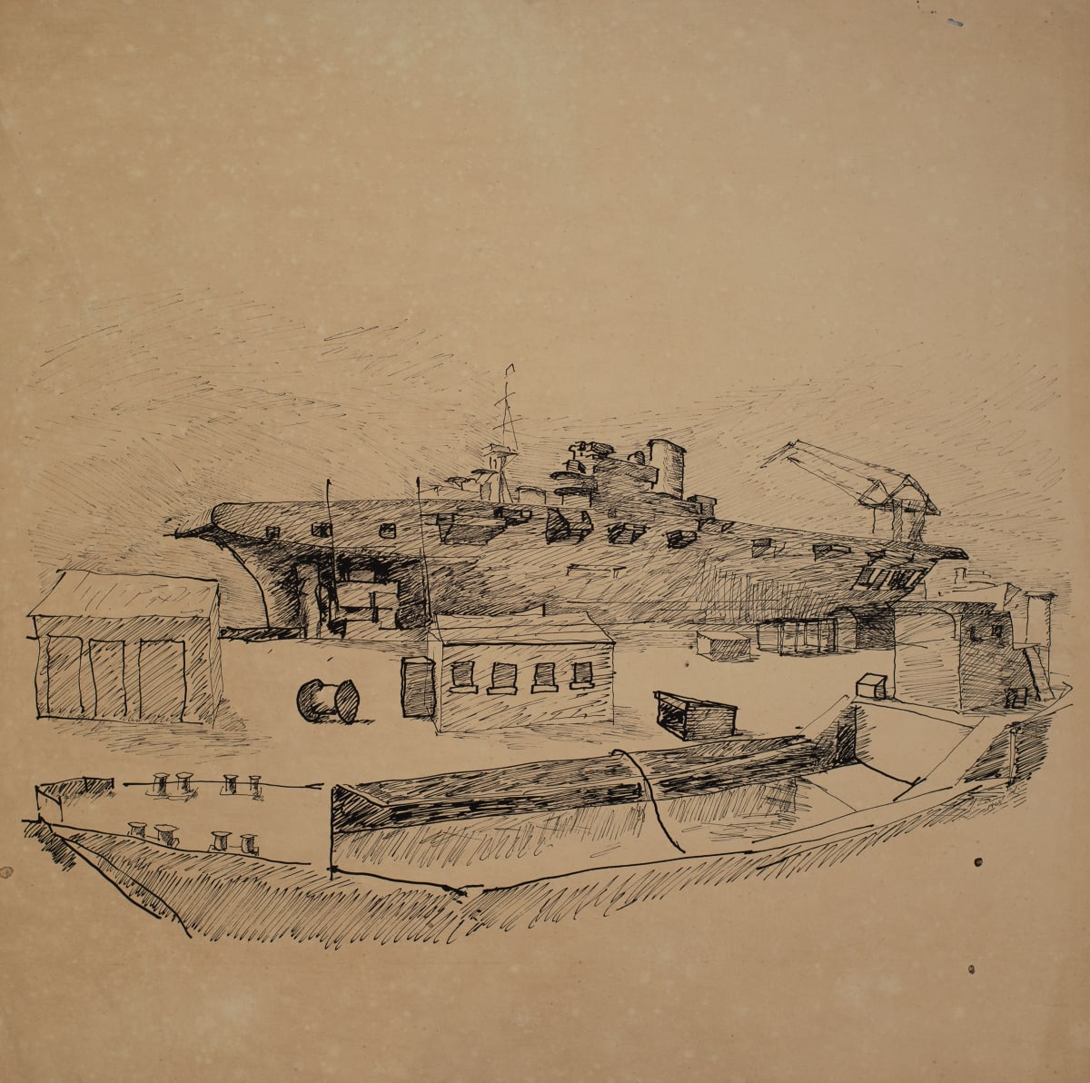 Untitled (View from bridge of RFA Prosperous) by Michael Lester  Image: Recto