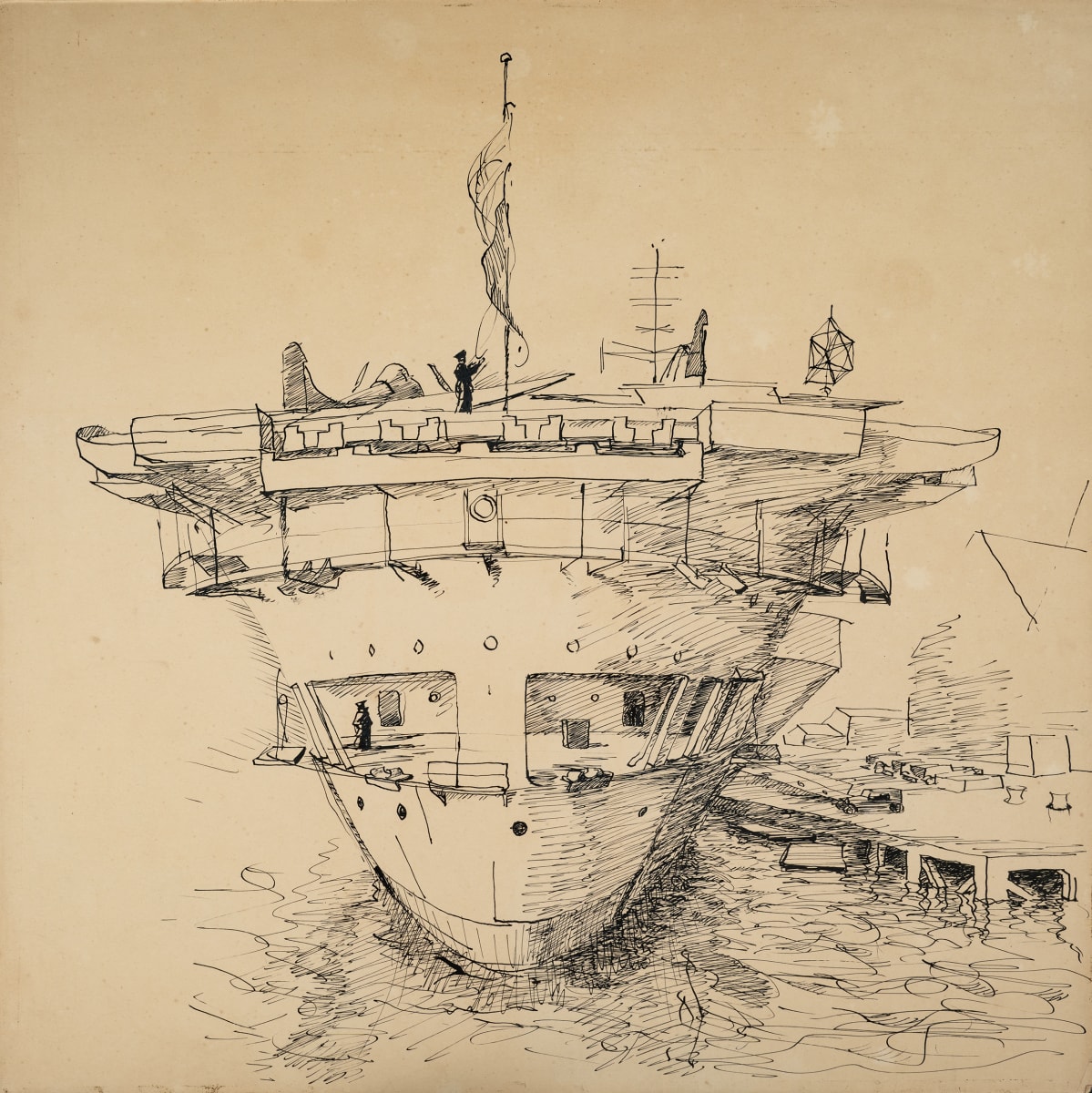 Untitled (“The Stern of the HMS Implacable”) by Michael Lester, Image 3.