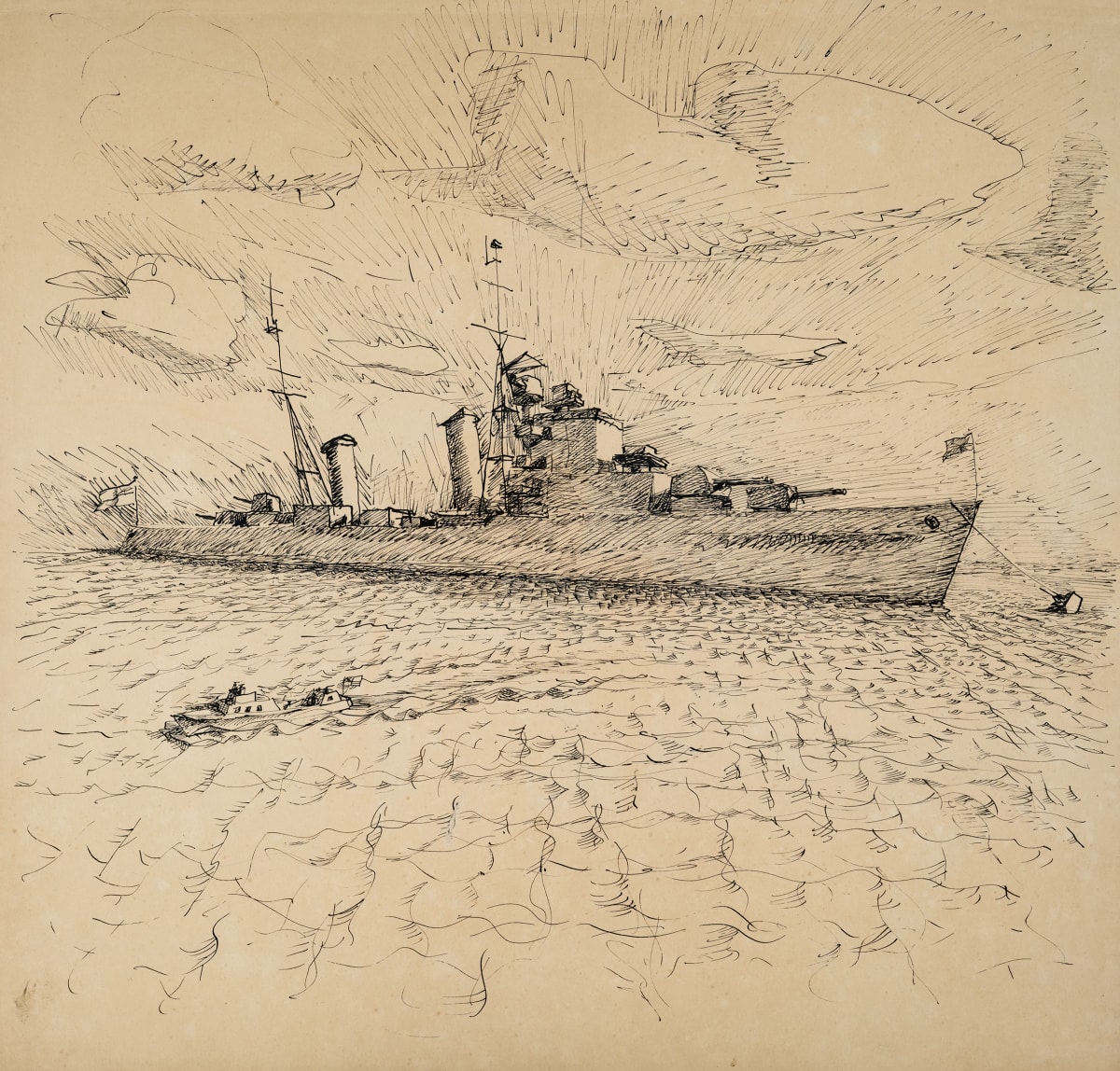 Untitled (“HMS Birmingham”) by Michael Lester  Image: Recto