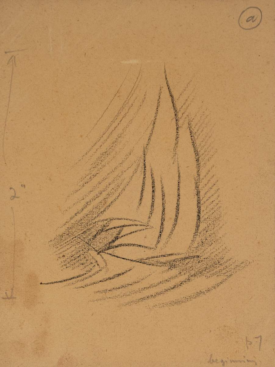 Untitled (“How to Draw Sea and Sail” - Introduction Drawing) by Michael Lester, Image 4.